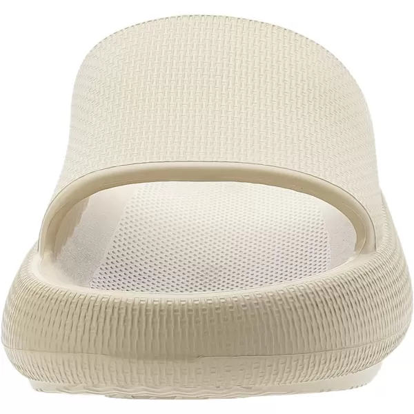 BRONAX Pillow Slippers for Women and Men  House Slides Shower Sandals  Extremely Comfy  Cushioned Thick SoleKhaki
