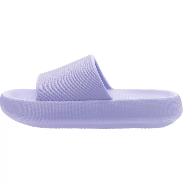 BRONAX Pillow Slippers for Women and Men  House Slides Shower Sandals  Extremely Comfy  Cushioned Thick SoleLight Purple