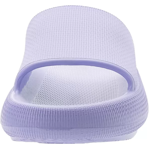 BRONAX Pillow Slippers for Women and Men  House Slides Shower Sandals  Extremely Comfy  Cushioned Thick SoleLight Purple