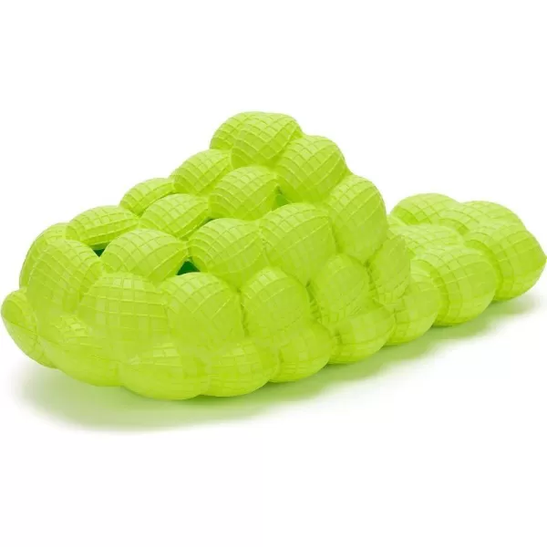 BRONAX Bubble Slides for Adults and Kids  Ultra Cushioned Funny Lychee Massage SlippersGreen