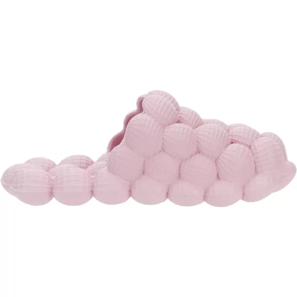 BRONAX Bubble Slides for Adults and Kids  Ultra Cushioned Funny Lychee Massage SlippersPink