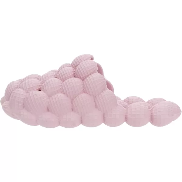 BRONAX Bubble Slides for Adults and Kids  Ultra Cushioned Funny Lychee Massage SlippersPink