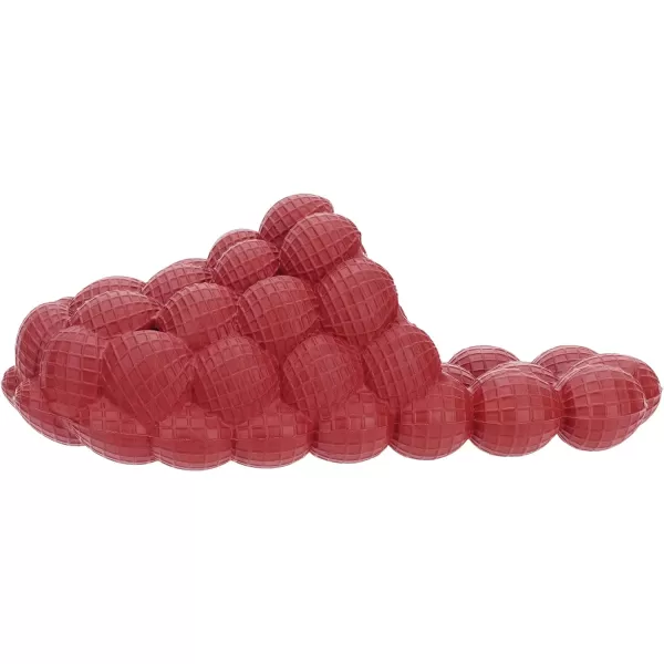 BRONAX Bubble Slides for Adults and Kids  Ultra Cushioned Funny Lychee Massage SlippersRed
