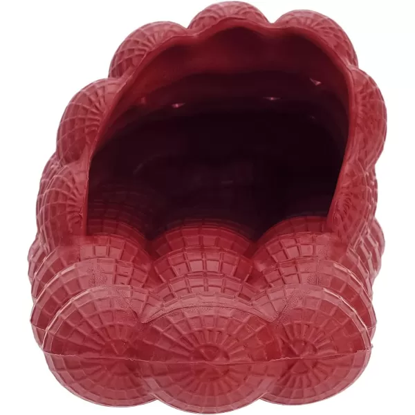 BRONAX Bubble Slides for Adults and Kids  Ultra Cushioned Funny Lychee Massage SlippersRed