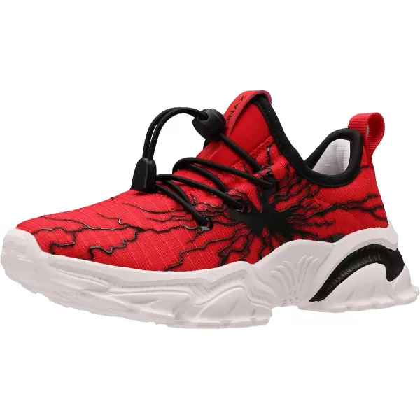 BRONAX LittleBig Boys Comfortable Graffiti Personality Tennis ShoesA Red