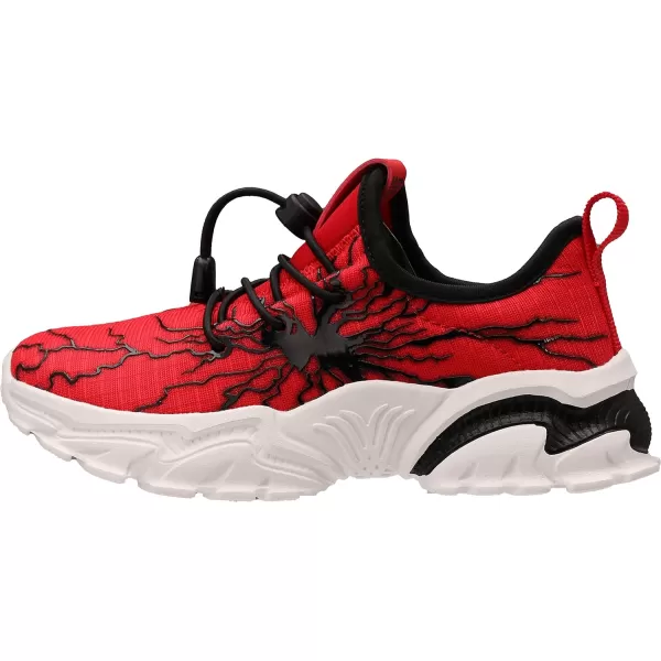 BRONAX LittleBig Boys Comfortable Graffiti Personality Tennis ShoesA Red