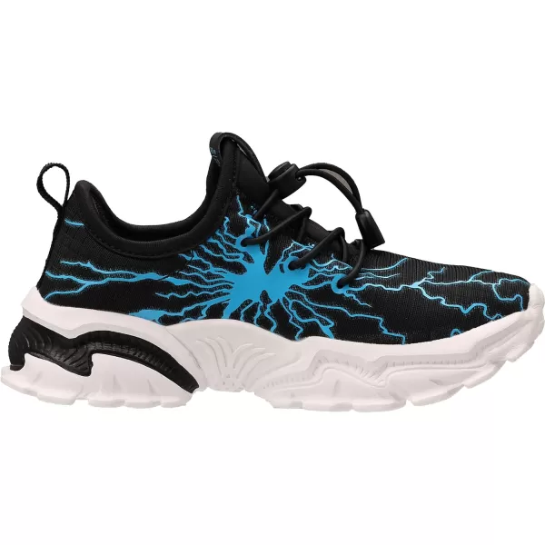 BRONAX LittleBig Boys Comfortable Graffiti Personality Tennis ShoesB Blue