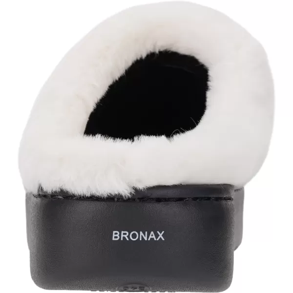 BRONAX Pillow Warm Fuzzy House Slippers for Women with Cushioned Thick SoleNavy