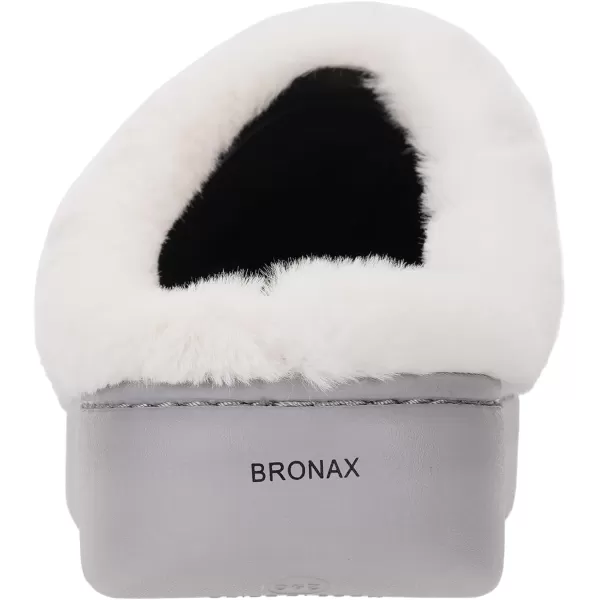 BRONAX Pillow Warm Fuzzy House Slippers for Women with Cushioned Thick SolePink