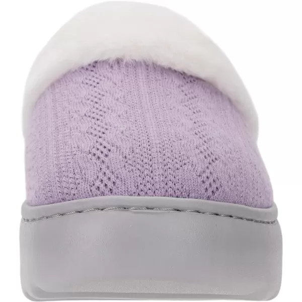 BRONAX Pillow Warm Fuzzy House Slippers for Women with Cushioned Thick SolePurple