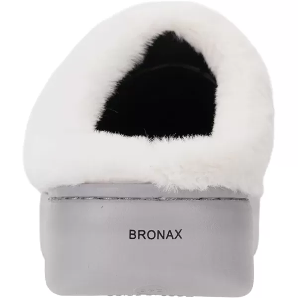 BRONAX Pillow Warm Fuzzy House Slippers for Women with Cushioned Thick SolePurple