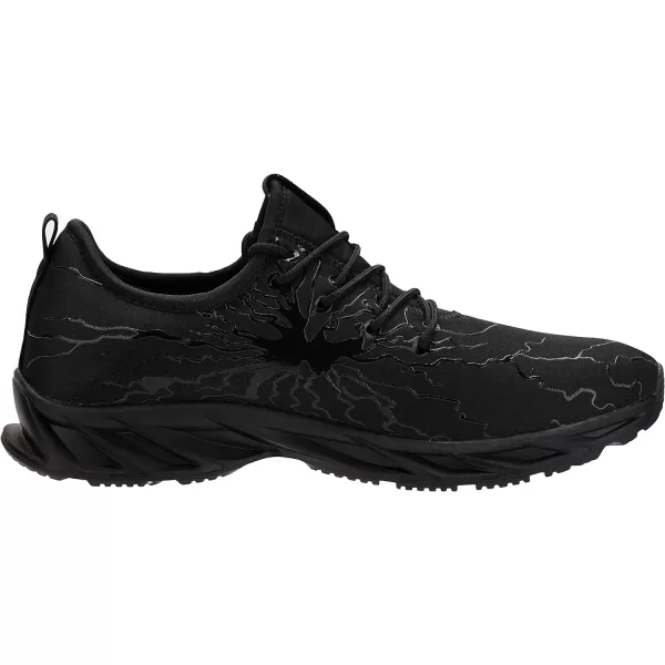 BRONAX Tennis Shoes for Men Comfy Running Walking Fitness Outdoor Sports Gym Athletics Adult Sneakers Male Jogging FootwearAll Black
