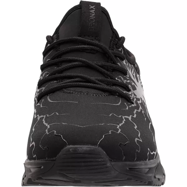 BRONAX Tennis Shoes for Men Comfy Running Walking Fitness Outdoor Sports Gym Athletics Adult Sneakers Male Jogging FootwearAll Black