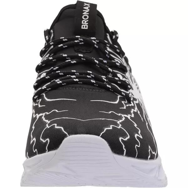BRONAX Tennis Shoes for Men Comfy Running Walking Fitness Outdoor Sports Gym Athletics Adult Sneakers Male Jogging FootwearBlack