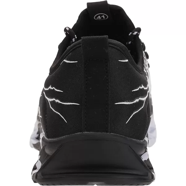 BRONAX Tennis Shoes for Men Comfy Running Walking Fitness Outdoor Sports Gym Athletics Adult Sneakers Male Jogging FootwearBlack