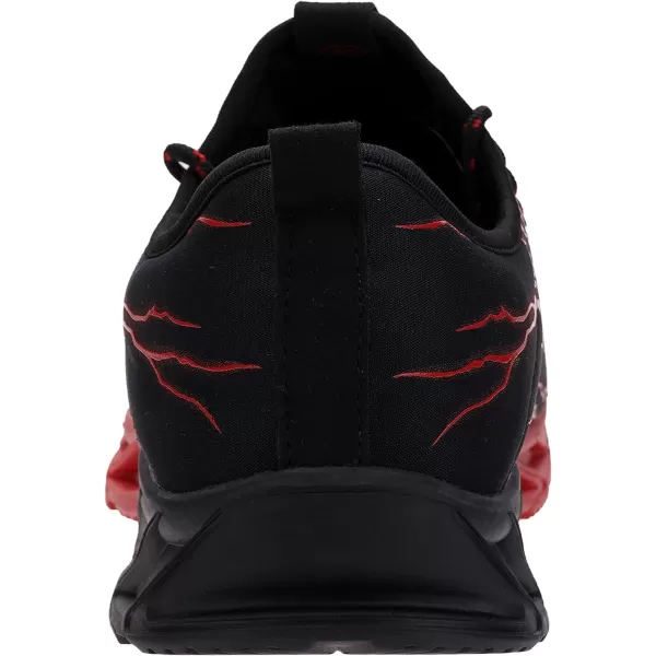 BRONAX Tennis Shoes for Men Comfy Running Walking Fitness Outdoor Sports Gym Athletics Adult Sneakers Male Jogging FootwearBlackRed