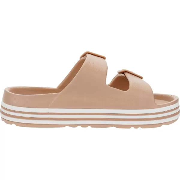 BRONAX Womens Recovery Adjustable Strap Sandals with  Arch SupportY16  Brown
