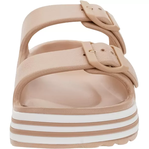 BRONAX Womens Recovery Adjustable Strap Sandals with  Arch SupportY16  Brown