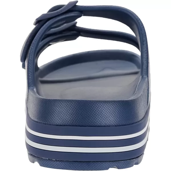 BRONAX Womens Recovery Adjustable Strap Sandals with  Arch SupportY16  Navy Blue