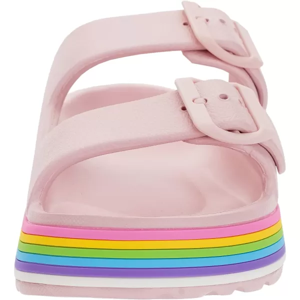 BRONAX Womens Recovery Adjustable Strap Sandals with  Arch SupportY16  Pink