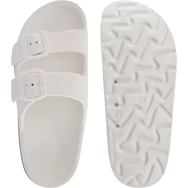 BRONAX Womens Recovery Adjustable Strap Sandals with  Arch SupportY16  White