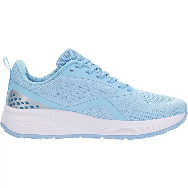 BRONAX Womens Wide Toe Box Road Running Shoes  Wide Athletic Tennis Sneakers with Rubber OutsoleBlue