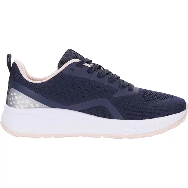 BRONAX Womens Wide Toe Box Road Running Shoes  Wide Athletic Tennis Sneakers with Rubber OutsoleDark Blue