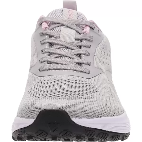 BRONAX Womens Wide Toe Box Road Running Shoes  Wide Athletic Tennis Sneakers with Rubber OutsoleGrey