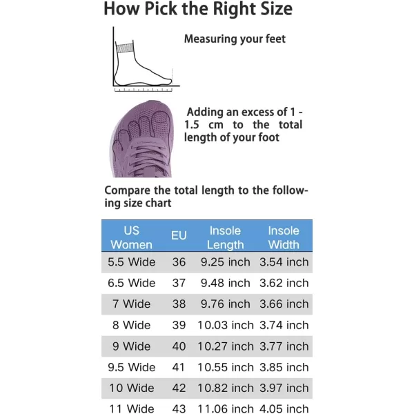 BRONAX Womens Wide Toe Box Road Running Shoes  Wide Athletic Tennis Sneakers with Rubber OutsolePurple