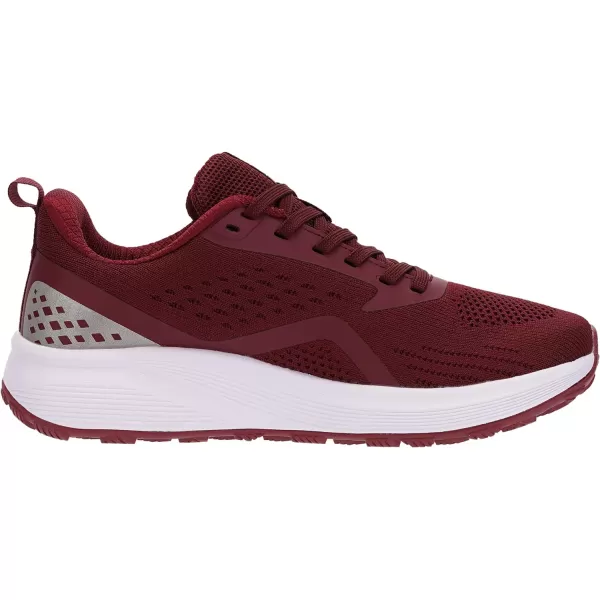 BRONAX Womens Wide Toe Box Road Running Shoes  Wide Athletic Tennis Sneakers with Rubber OutsoleWine