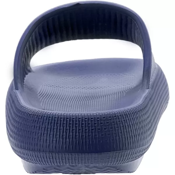 BRONAX Pillow Slippers for Women and Men  House Slides Shower Sandals  Cushioned Thick SoleBlue