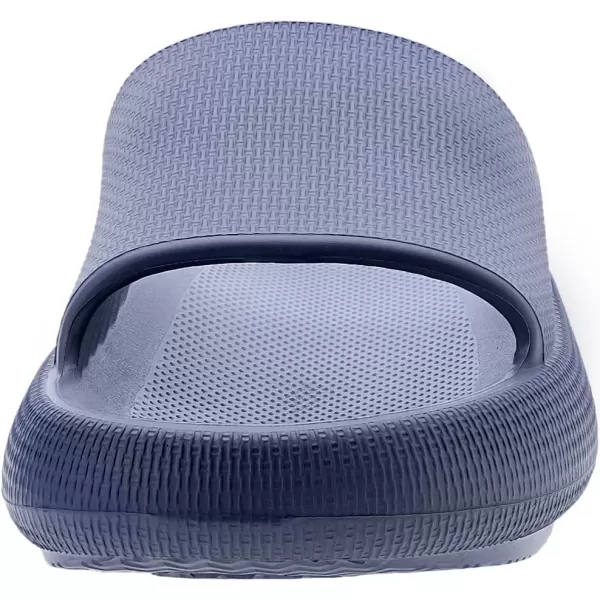 BRONAX Pillow Slippers for Women and Men  House Slides Shower Sandals  Cushioned Thick SoleBlue