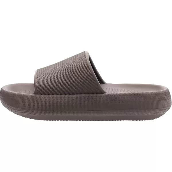 BRONAX Pillow Slippers for Women and Men  House Slides Shower Sandals  Cushioned Thick SoleChocolate