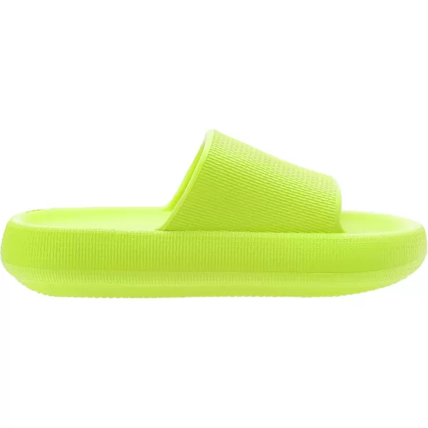 BRONAX Pillow Slippers for Women and Men  House Slides Shower Sandals  Cushioned Thick SoleGreen