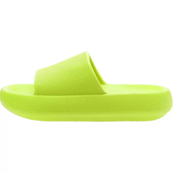 BRONAX Pillow Slippers for Women and Men  House Slides Shower Sandals  Cushioned Thick SoleGreen
