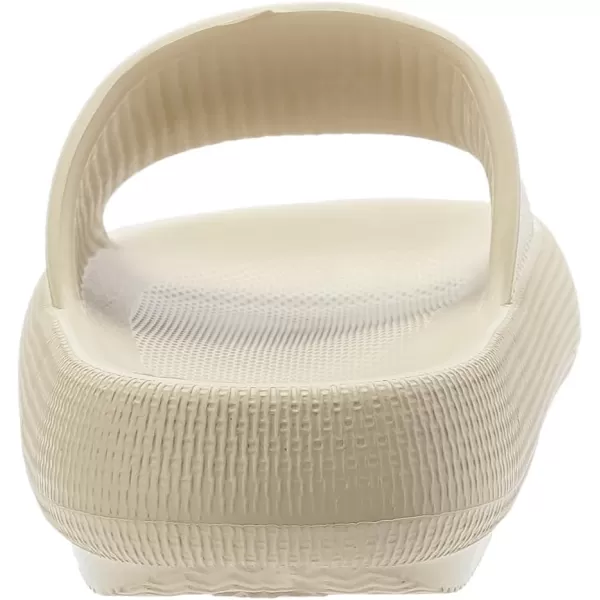 BRONAX Pillow Slippers for Women and Men  House Slides Shower Sandals  Cushioned Thick SoleKhaki