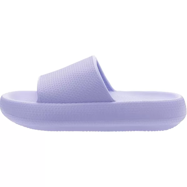 BRONAX Pillow Slippers for Women and Men  House Slides Shower Sandals  Cushioned Thick SoleLight Purple