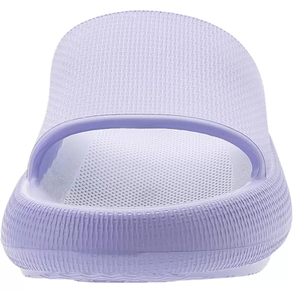 BRONAX Pillow Slippers for Women and Men  House Slides Shower Sandals  Cushioned Thick SoleLight Purple