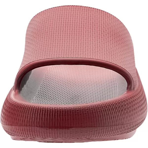 BRONAX Pillow Slippers for Women and Men  House Slides Shower Sandals  Cushioned Thick SoleRed