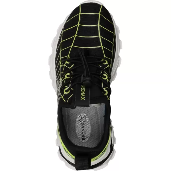 BRONAX LittleBig Boys Tennis Shoes  Comfortable ampamp Lightweight Sneakers for KidsBlackGreen