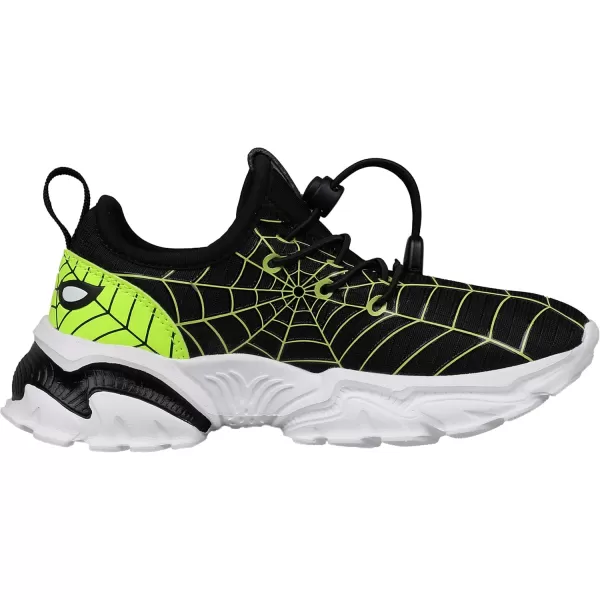 BRONAX LittleBig Boys Tennis Shoes  Comfortable ampamp Lightweight Sneakers for KidsBlackGreen