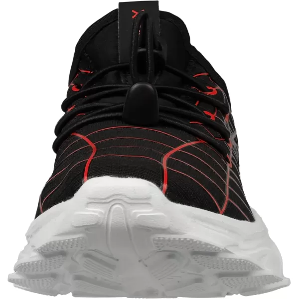 BRONAX LittleBig Boys Tennis Shoes  Comfortable ampamp Lightweight Sneakers for KidsBlackRed