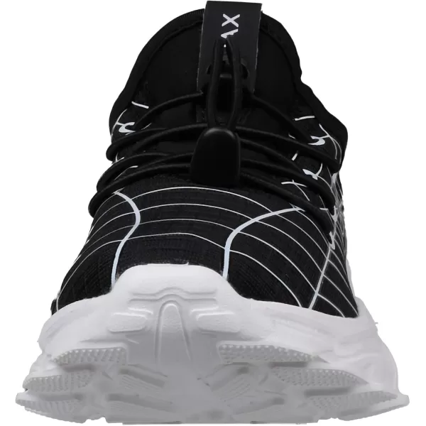 BRONAX LittleBig Boys Tennis Shoes  Comfortable ampamp Lightweight Sneakers for KidsBlackWhite