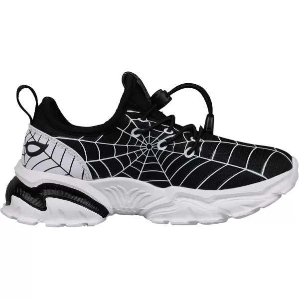 BRONAX LittleBig Boys Tennis Shoes  Comfortable ampamp Lightweight Sneakers for KidsBlackWhite