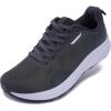 imageBRONAX Mens Wide Toe Box Running Shoes  Natural Foot Shape Tennis SneakersGrey