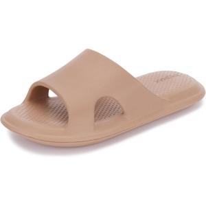 imageBRONAX House Slippers for Women and Mens  Quick Drying Shower Shoes  Cushioned SoleBrown