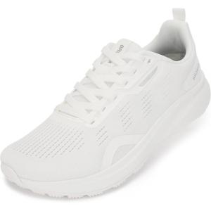 imageBRONAX Mens Wide Toe Box Running Shoes  Natural Foot Shape Tennis SneakersWhite