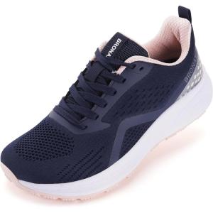 imageBRONAX Womens Wide Toe Box Road Running Shoes  Wide Athletic Tennis Sneakers with Rubber OutsoleDark Blue