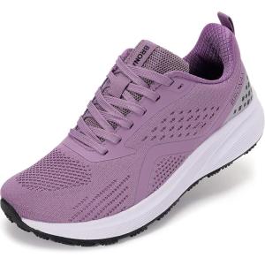 imageBRONAX Womens Wide Toe Box Road Running Shoes  Wide Athletic Tennis Sneakers with Rubber OutsolePurple