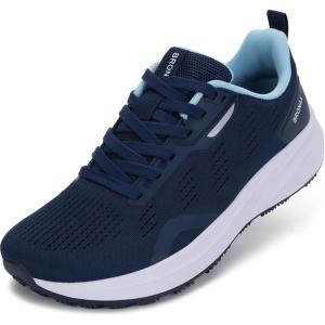 imageBRONAX Womens Wide Toe Box Road Running Shoes  Wide Athletic Tennis Sneakers with Rubber OutsoleS73  Blue